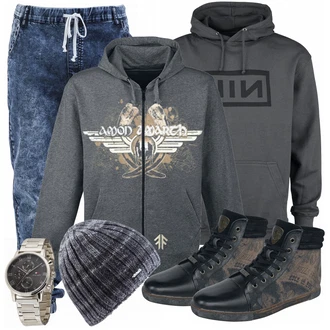 Outfit mit Weiß/Grau Uhr Tommy Hilfiger "Amon Amarth"