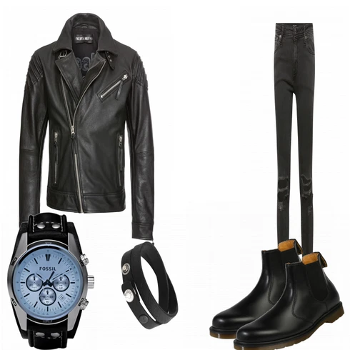 Blau Stiefel Dr. Martens kombinieren