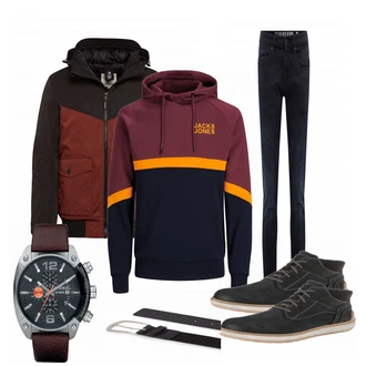 Outfit mit Blau Stiefel Josef Seibel "Anton"