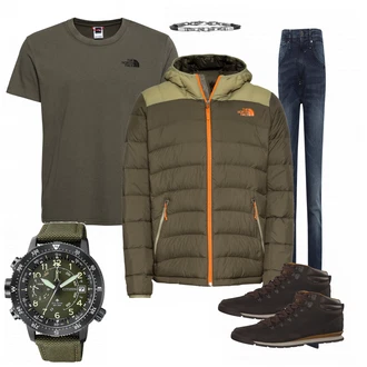 Outfit mit Blau Stiefel The North Face "Antonio"
