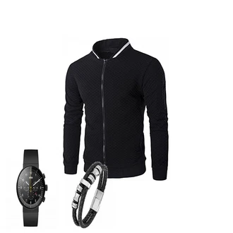 Outfit mit Blau Uhr Braun "ARA"