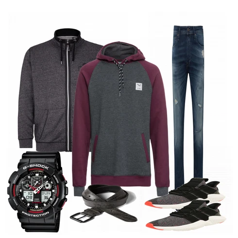 Schwarz Accessoire Gürtel Tom Tailor Denim kombinieren