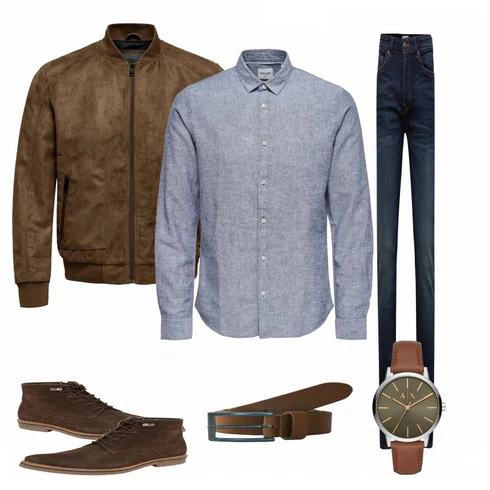 Grau Casual Hemd Only & Sons kombinieren