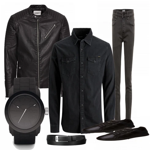 Schwarz Casual Hemd Jack & Jones kombinieren
