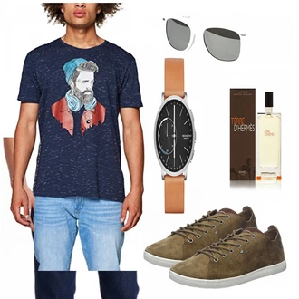 Outfit mit Blau EDC by Esprit "Bart"
