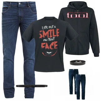 Outfit mit Schwarz T-Shirt Batman "Batman"