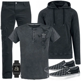 Outfit mit Blau T-Shirt Batman "Batman shirt"