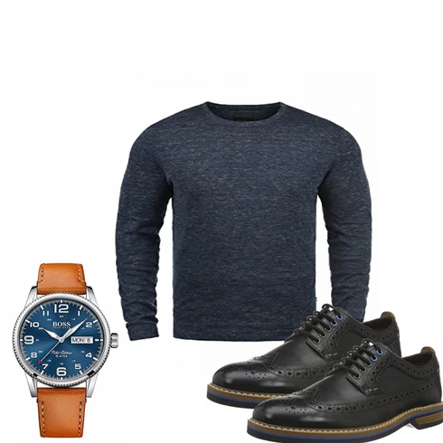 Blau Overall Produkt kombinieren