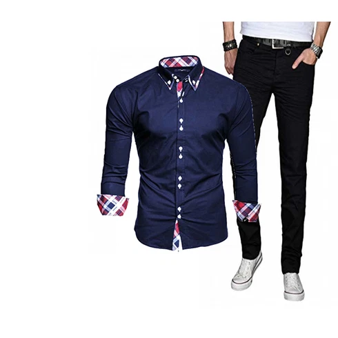 Blau Hose Kayhan kombinieren