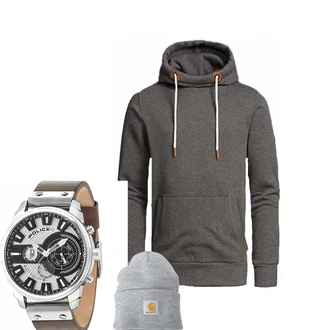 Outfit mit Grau Hut Carhartt "Biffer"