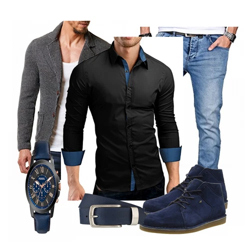 Blau Trachtenmode Boxfresh kombinieren mit Blau Gürtel Bernd Götz