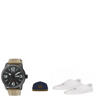 Outfit mit Blau Hut Volcom "Billy"
