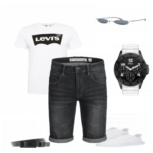 Schwarz Hemd Indicode Jeans kombinieren