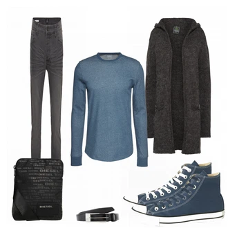 Outfit "Blaumeliert"