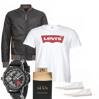 Outfit mit Sneaker Converse "BLKornt"