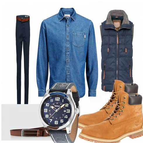 Braun Schuh Stiefel Timberland kombinieren mit Hose
