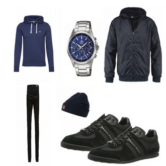 Outfit mit Blau Brandit "BlueChamp"