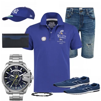 Party Outfits mit Blau Sneaker/Leder Sneaker New Balance "BlueDiamond"