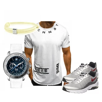 Outfit mit Grau Sneaker Nike "Bmw"