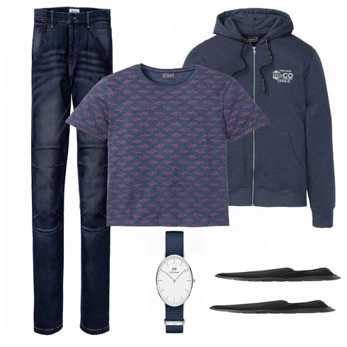 Grau Uhr Daniel Wellington kombinieren