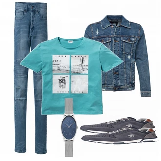 Outfit mit Braun Sneaker Tom Tailor "Bonprix Look"