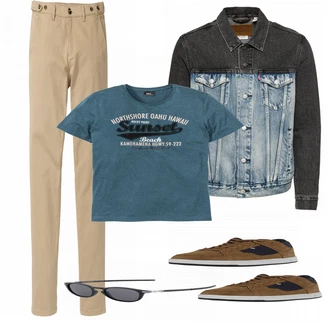 Outfit mit Braun Sneaker Element "Bonprix Look"