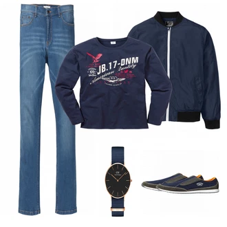 Outfit mit Blau Hausschuh Bonprix "Bonprix Men Fashion"