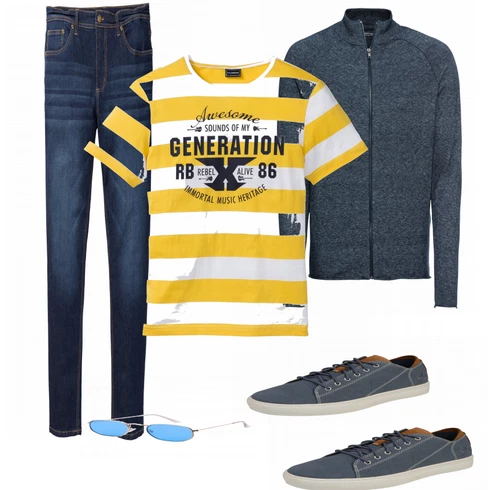 Gelb T-Shirt & Top T-Shirt Bonprix kombinieren
