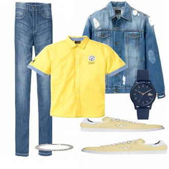 Outfit mit Beige Schuh Sneaker Adidas Originals "Bonprix Mix"