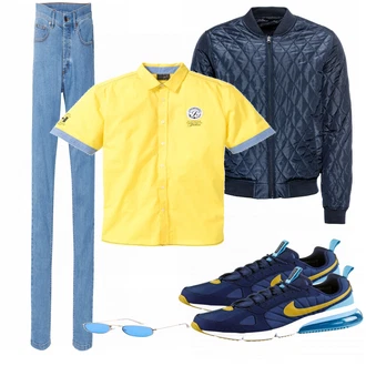 Outfit mit Blau Sneaker Nike "Bonprix Mix"