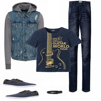 Outfit mit Blau Sneaker Tom Tailor "Bonprix Mix"