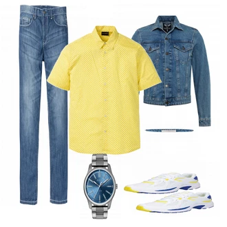 Outfit mit Grau Sneaker Puma "Bonprix Mix"