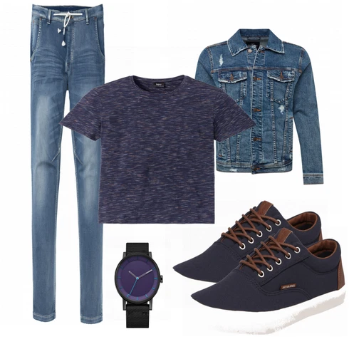 Schwarz/Weiß Schuh Sneaker Jack & Jones kombinieren