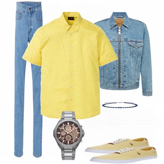 Outfit mit Gelb Sneaker BIDEN "Bonprix Style"