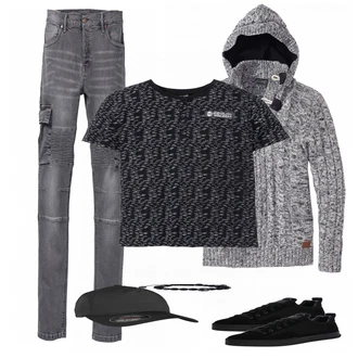 Outfit mit Schwarz Sneaker G-Star Raw "Bonprix"