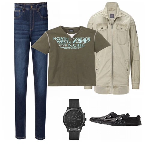 Uhr Lacoste kombinieren mit Beige Sommerjacke Jan Vanderstorm