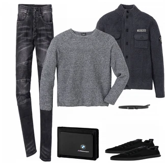 Outfit mit Schwarz Sneaker G-Star Raw "Bonprix"