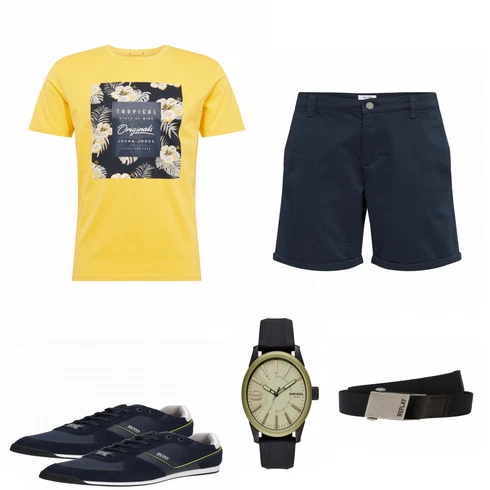 Blau Schuh Sneaker Boss kombinieren