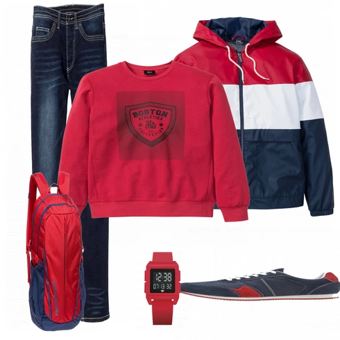 Rot Uhr Adidas kombinieren