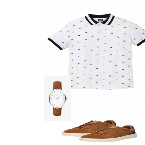 Beige Schuh Sneaker SCOTCH & SODA kombinieren