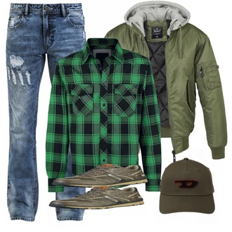 Outfit mit Gelb Sneaker Mustang "BRANDIT"