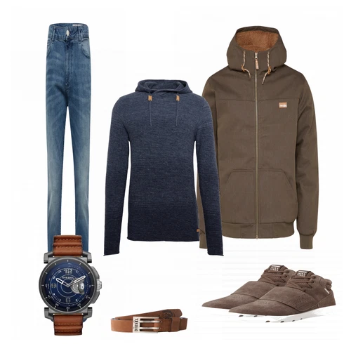 Grün Sommerjacke Iriedaily kombinieren mit Rot Gürtel Diesel
