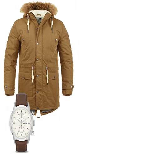 Braun Overall/Winter Parka !Solid kombinieren