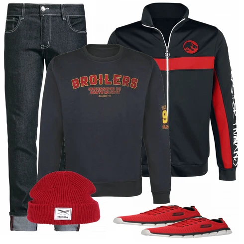 Rot Accessoire Iriedaily kombinieren