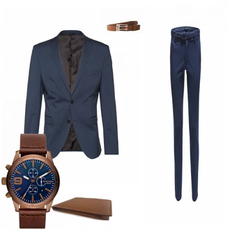 Outfit mit Rot Gürtel Diesel "Bruno"