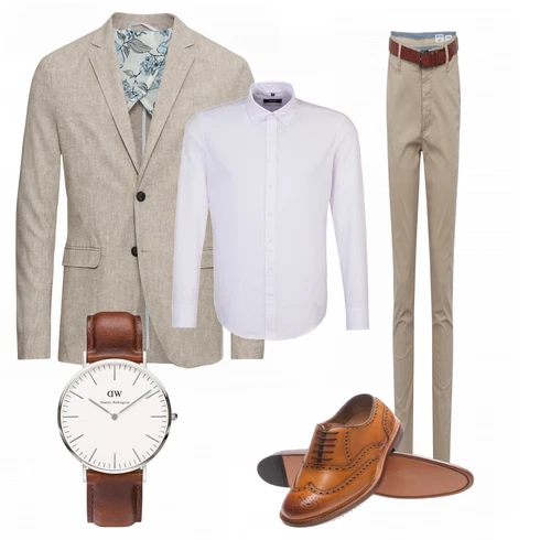 Grau/Rot Uhr Daniel Wellington kombinieren