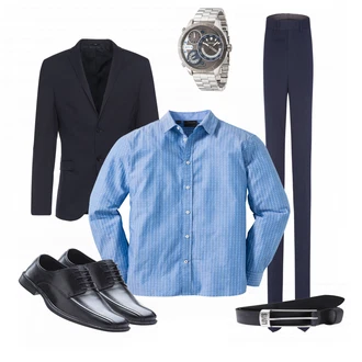Business Outfits mit Schwarz Anzug SELECTED HOMME "Bueroalltag"