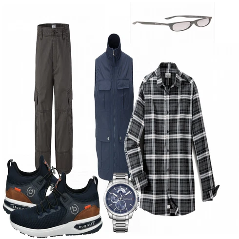 Grau Sonnenbrille Camp David kombinieren