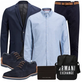 Business Outfits mit Schwarz Anzug Jack & Jones "Buro Outfit"