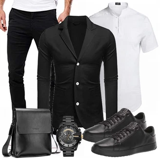 Outfit mit Blau Cole Haan "Buro Outfit"